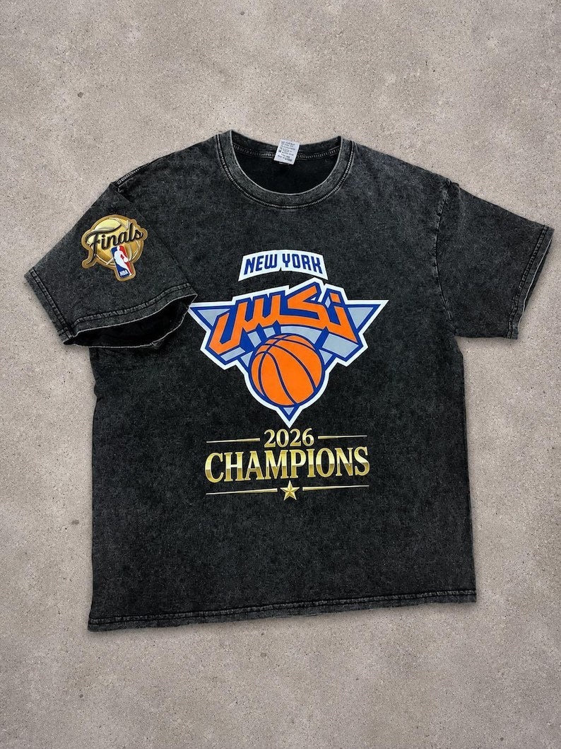 New York Arabic Basketball Tee - Limited Drop front design