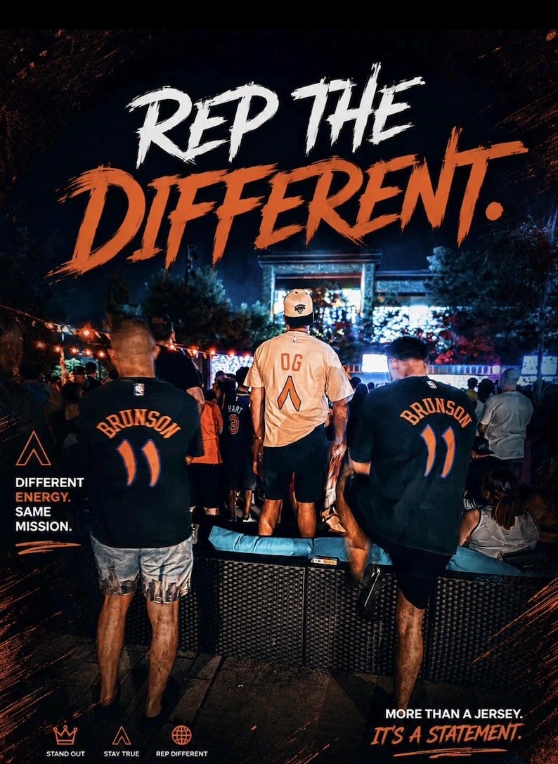 Campaign image with shirts worn by models